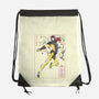 Dark Knight Sumi-E-None-Drawstring-Bag-Astrobot Invention