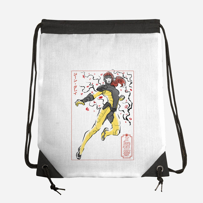 Dark Knight Sumi-E-None-Drawstring-Bag-Astrobot Invention