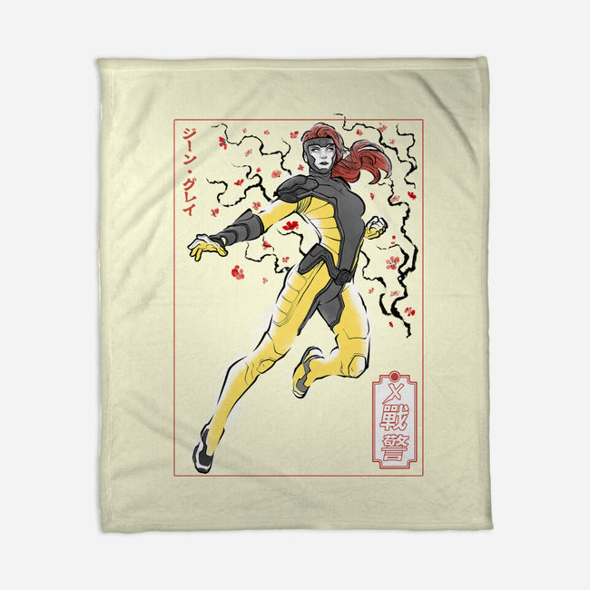 Dark Knight Sumi-E-None-Fleece-Blanket-Astrobot Invention