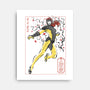 Dark Knight Sumi-E-None-Stretched-Canvas-Astrobot Invention