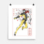 Dark Knight Sumi-E-None-Matte-Poster-Astrobot Invention