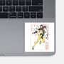 Dark Knight Sumi-E-None-Glossy-Sticker-Astrobot Invention