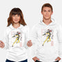 Dark Knight Sumi-E-Unisex-Pullover-Sweatshirt-Astrobot Invention