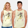 Dark Knight Sumi-E-Unisex-Basic-Tank-Astrobot Invention