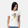 Dark Knight Sumi-E-Womens-Basic-Tee-Astrobot Invention