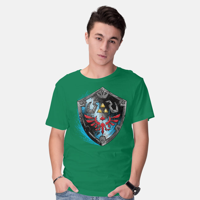 Wild Adventure-Mens-Basic-Tee-rocketman_art
