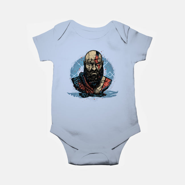 Forged In Battle-Baby-Basic-Onesie-glitchygorilla
