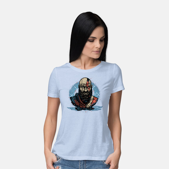 Forged In Battle-Womens-Basic-Tee-glitchygorilla