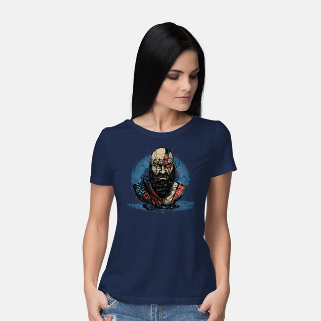 Forged In Battle-Womens-Basic-Tee-glitchygorilla