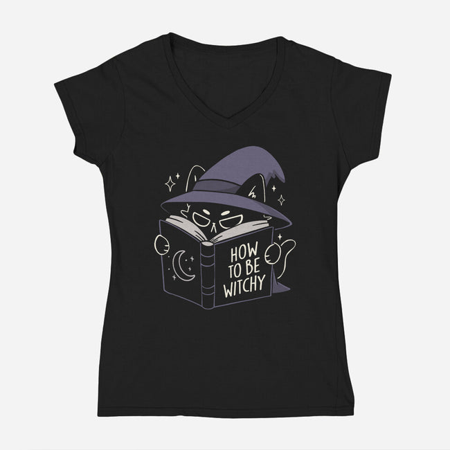 How To Be Witchy-Womens-V-Neck-Tee-koalastudio