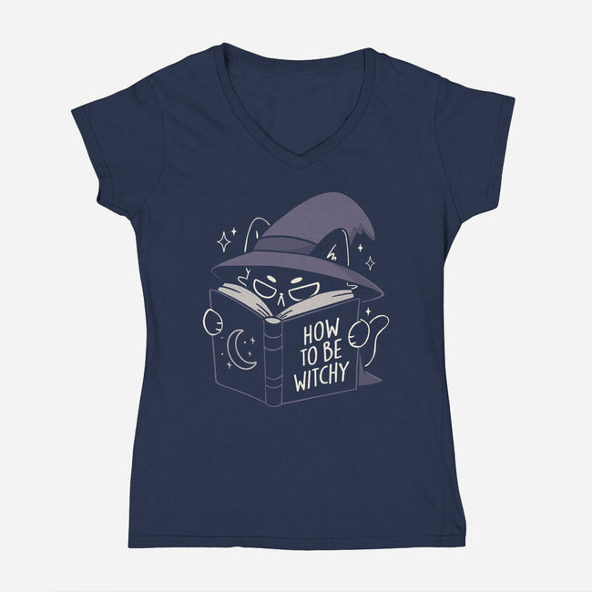 How To Be Witchy-Womens-V-Neck-Tee-koalastudio