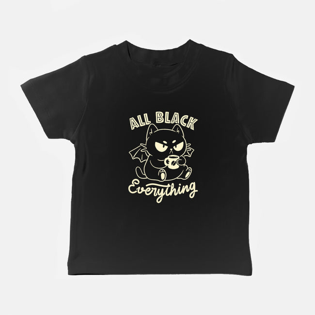 All Black Everything-Baby-Basic-Tee-koalastudio
