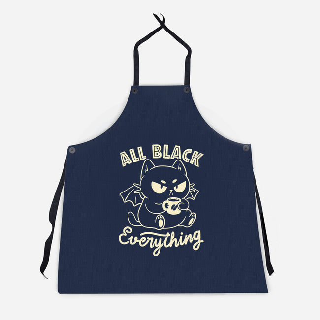 All Black Everything-Unisex-Kitchen-Apron-koalastudio