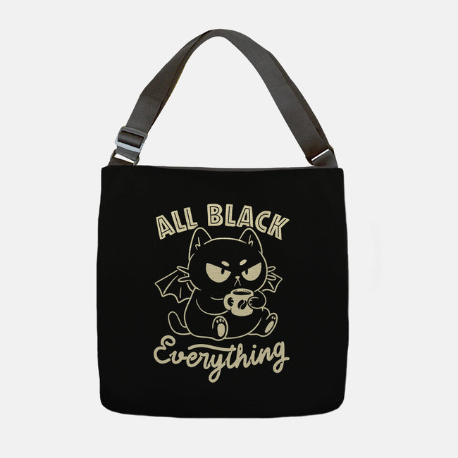 All Black Everything-None-Adjustable Tote-Bag-koalastudio