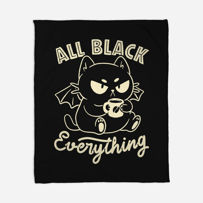 All Black Everything-None-Fleece-Blanket-koalastudio
