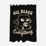 All Black Everything-None-Polyester-Shower Curtain-koalastudio