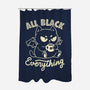 All Black Everything-None-Polyester-Shower Curtain-koalastudio