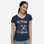 All Black Everything-Womens-V-Neck-Tee-koalastudio