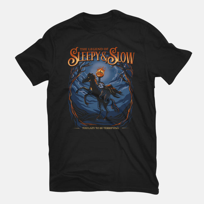 The Legend Of Sleepy And Slow-Womens-Fitted-Tee-Danhood