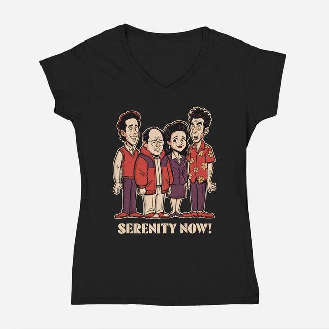 Insanity Later-Womens-V-Neck-Tee-P1yu5h