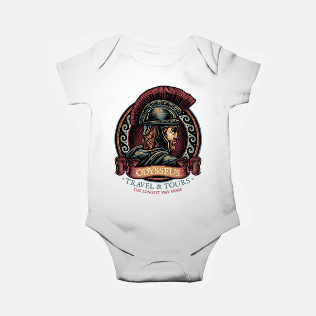 Odysseus Travel And Tours-Baby-Basic-Onesie-glitchygorilla