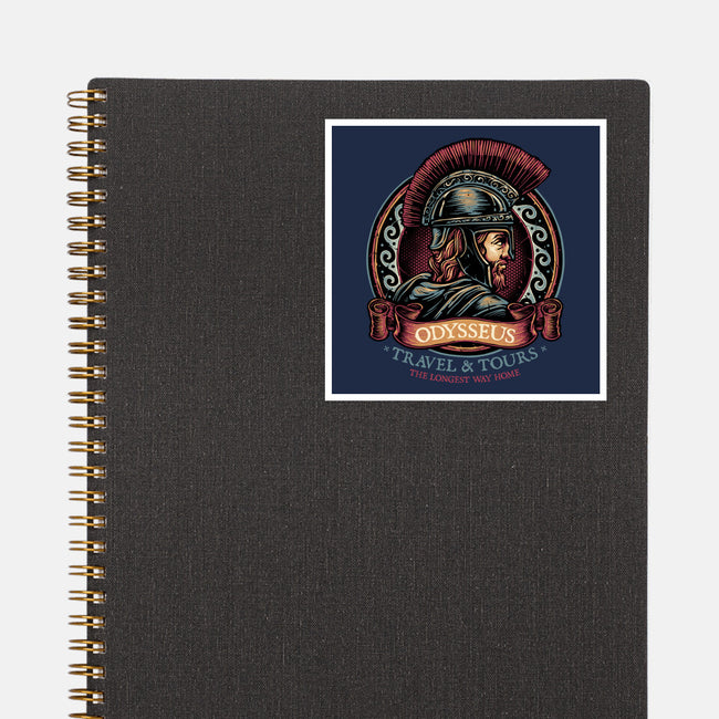 Odysseus Travel And Tours-None-Glossy-Sticker-glitchygorilla