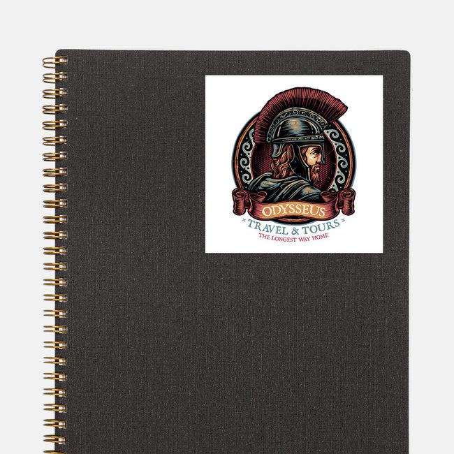 Odysseus Travel And Tours-None-Glossy-Sticker-glitchygorilla