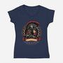 Odysseus Travel And Tours-Womens-V-Neck-Tee-glitchygorilla