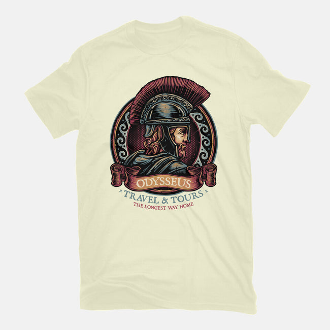 Odysseus Travel And Tours-Mens-Basic-Tee-glitchygorilla