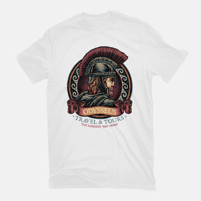 Odysseus Travel And Tours-Youth-Basic-Tee-glitchygorilla