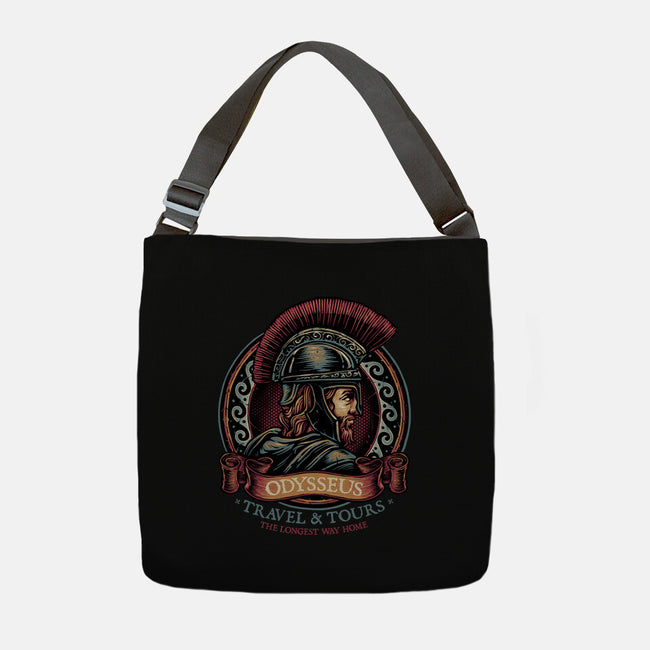 Odysseus Travel And Tours-None-Adjustable Tote-Bag-glitchygorilla