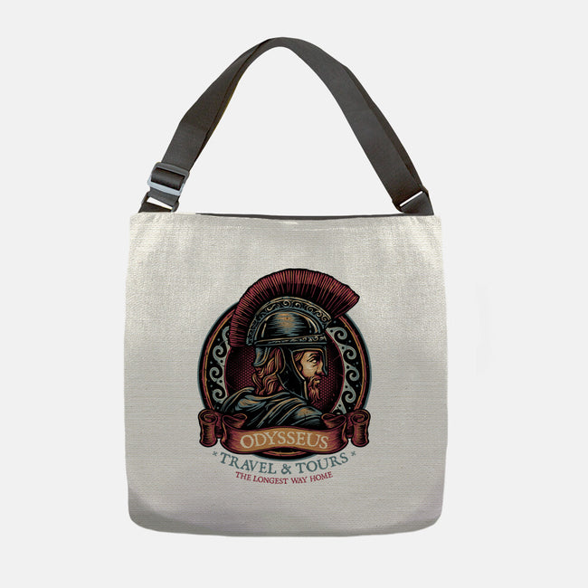 Odysseus Travel And Tours-None-Adjustable Tote-Bag-glitchygorilla