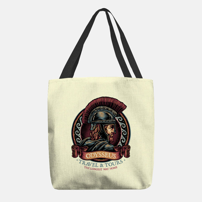 Odysseus Travel And Tours-None-Basic Tote-Bag-glitchygorilla