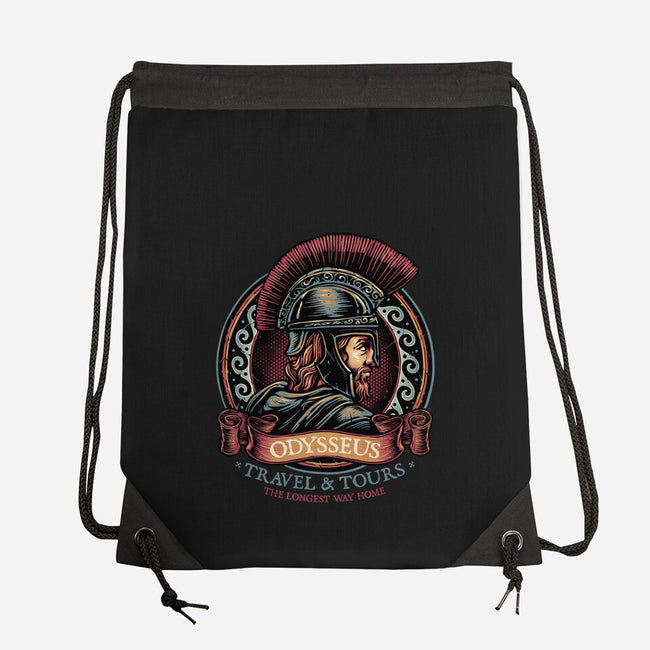 Odysseus Travel And Tours-None-Drawstring-Bag-glitchygorilla