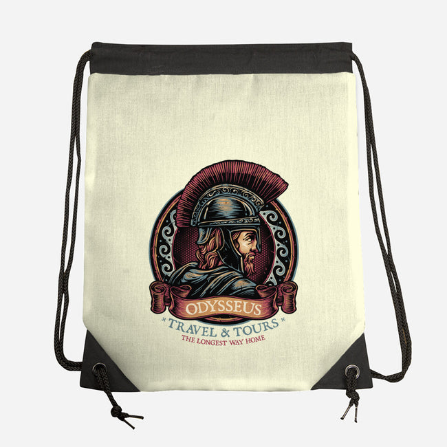 Odysseus Travel And Tours-None-Drawstring-Bag-glitchygorilla