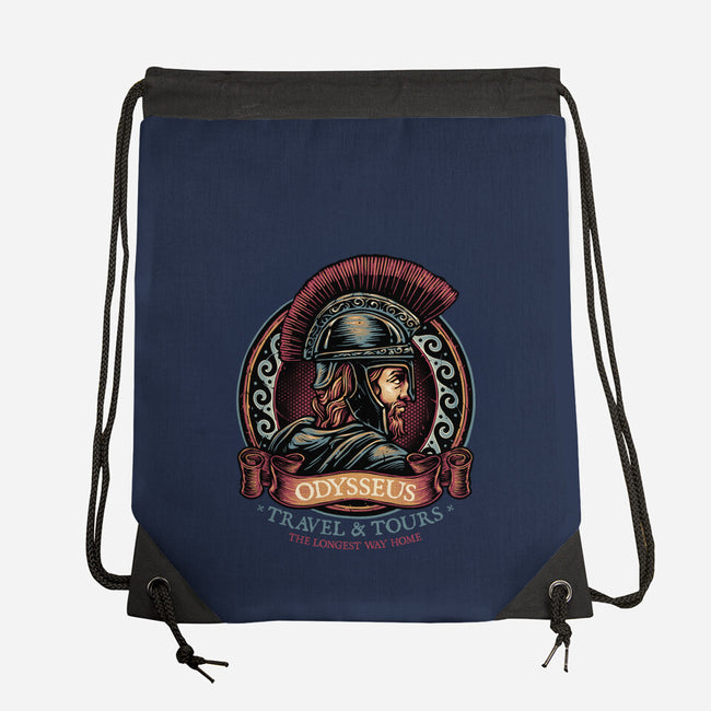 Odysseus Travel And Tours-None-Drawstring-Bag-glitchygorilla