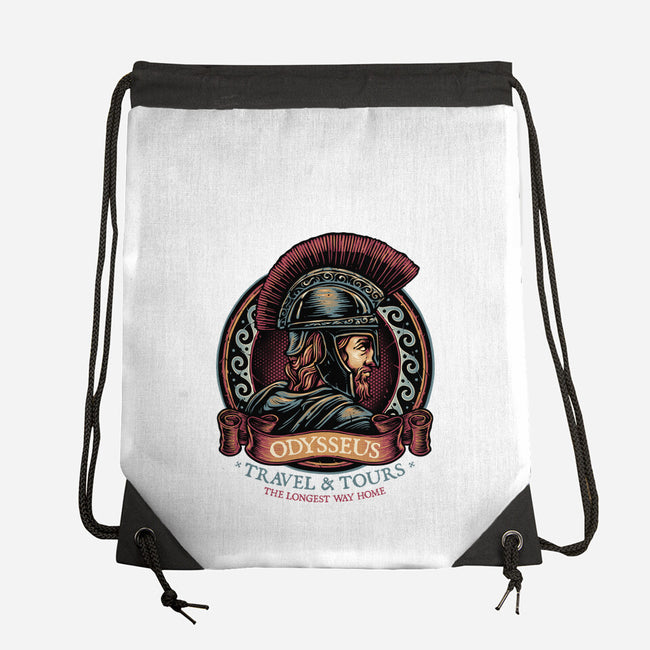 Odysseus Travel And Tours-None-Drawstring-Bag-glitchygorilla