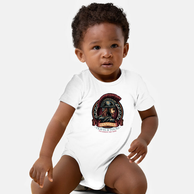 Odysseus Travel And Tours-Baby-Basic-Onesie-glitchygorilla