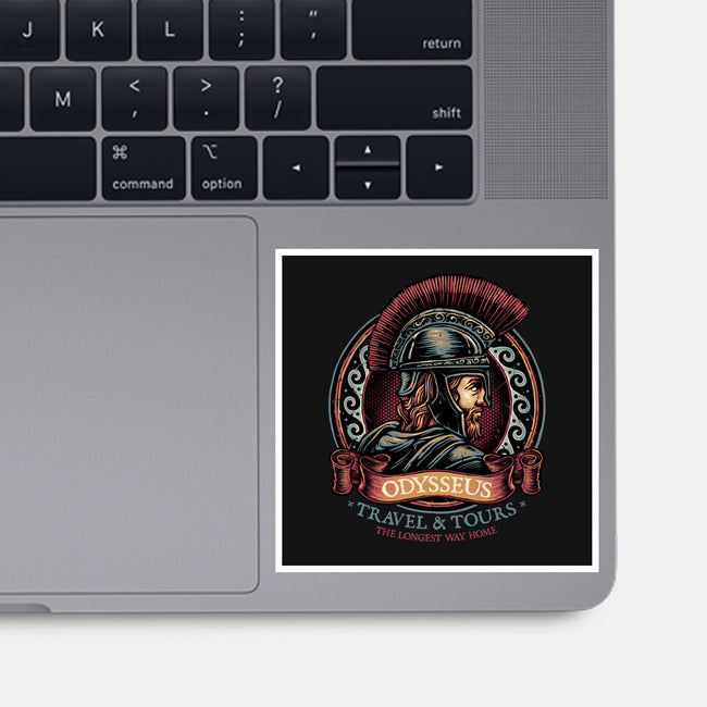 Odysseus Travel And Tours-None-Glossy-Sticker-glitchygorilla