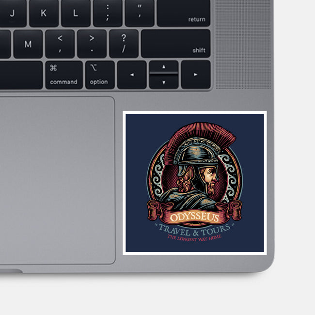 Odysseus Travel And Tours-None-Glossy-Sticker-glitchygorilla