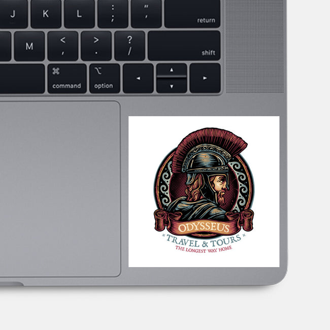 Odysseus Travel And Tours-None-Glossy-Sticker-glitchygorilla