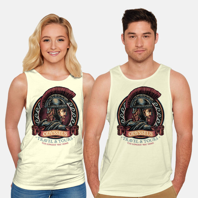 Odysseus Travel And Tours-Unisex-Basic-Tank-glitchygorilla