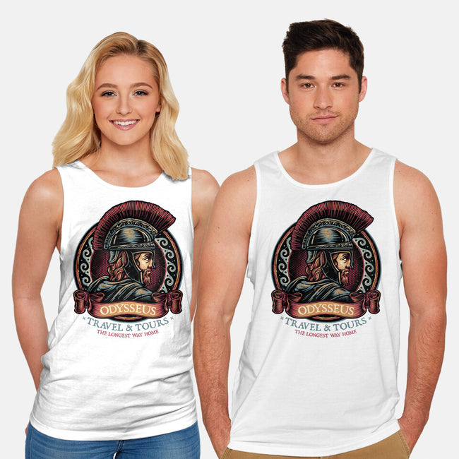 Odysseus Travel And Tours-Unisex-Basic-Tank-glitchygorilla