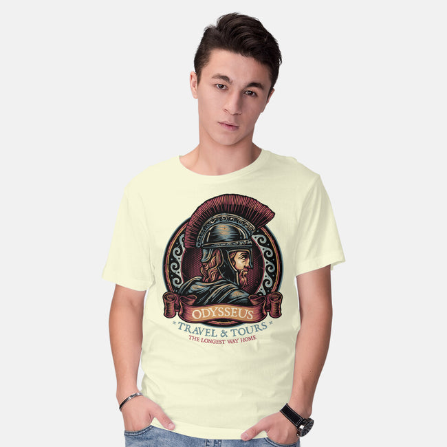 Odysseus Travel And Tours-Mens-Basic-Tee-glitchygorilla