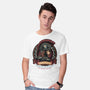 Odysseus Travel And Tours-Mens-Basic-Tee-glitchygorilla