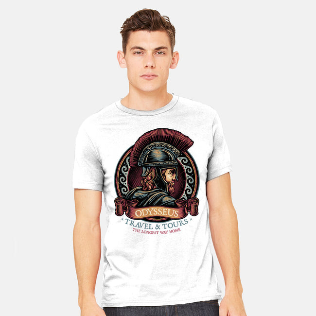 Odysseus Travel And Tours-Mens-Heavyweight-Tee-glitchygorilla