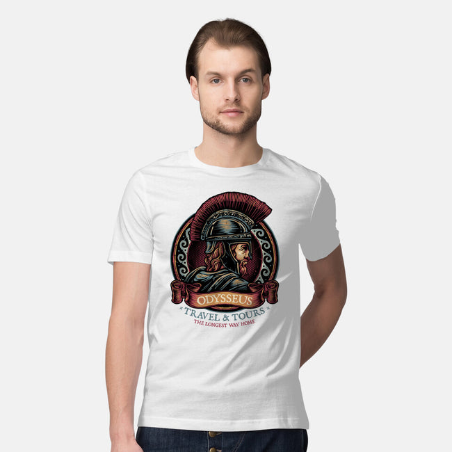 Odysseus Travel And Tours-Mens-Premium-Tee-glitchygorilla
