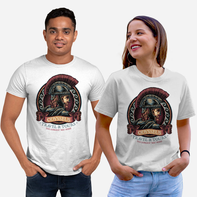 Odysseus Travel And Tours-Unisex-Basic-Tee-glitchygorilla