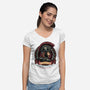 Odysseus Travel And Tours-Womens-V-Neck-Tee-glitchygorilla