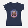 The Queen Of Dungeons-Womens-V-Neck-Tee-glitchygorilla